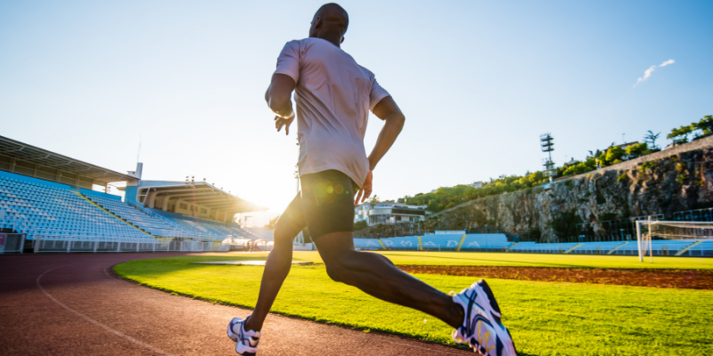 runner on track